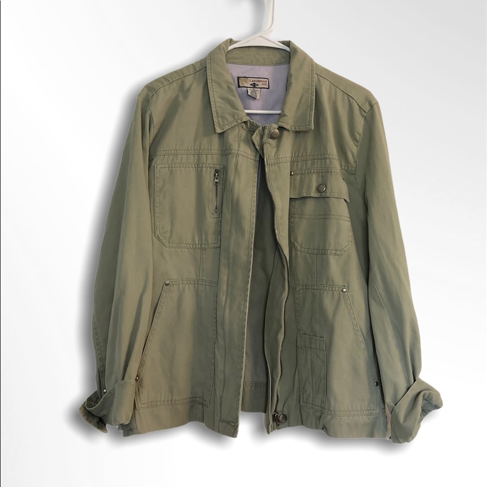 Caribbean Joe Light Green Jacket!